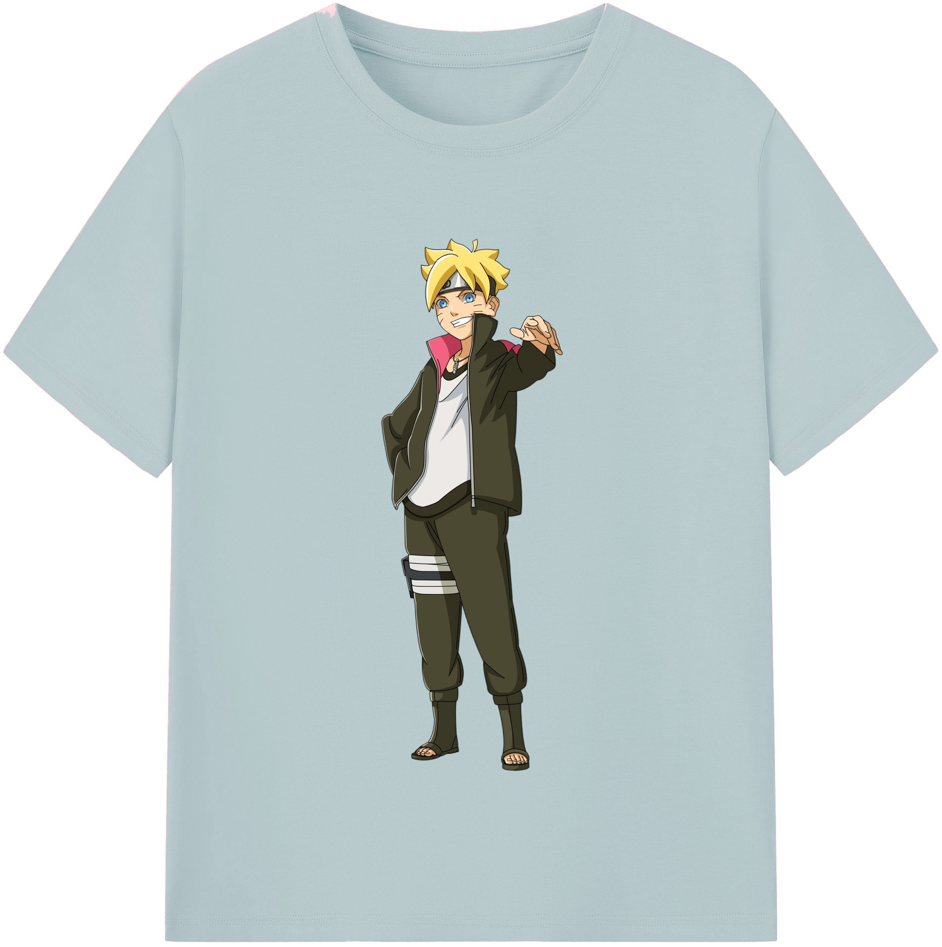 （画像用） NARUTO -ナルト- うずまき ボルト Uzumaki Boruto 綿100％半袖Tシャツ（フロントプリント）